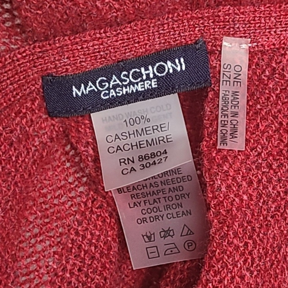 MAGASCHONI Pleated Cashmere Scarf - Picture 4 of 4